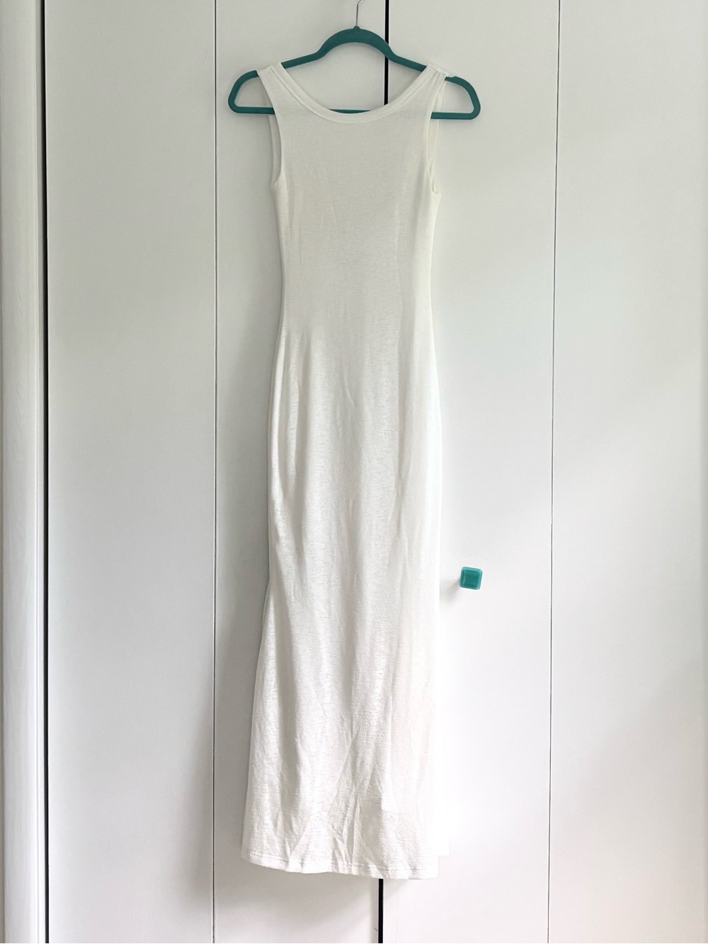 Princess Polly NWOT Ashen White Backless Maxi Dress Size 0